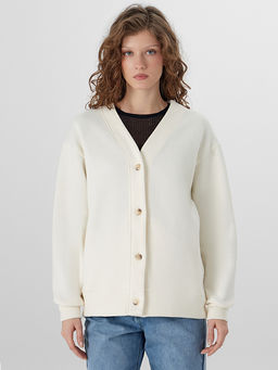 Кардиган женский молочный