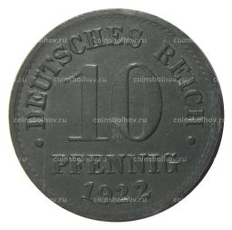 10 пфеннигов 1922 года Германия