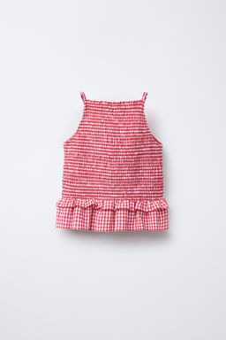GINGHAM HALTER TOP - Zara фото 2