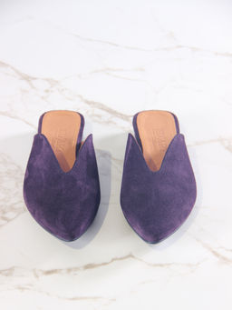 Мюли 1001.34104bl.Сливовая замша