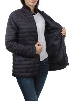 K-622 INK BLUE Куртка демисезонная стеганая женская (70 гр. холлофайбер) - Фабричный китай фото 7