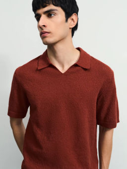 Джемпер поло из хлопка / Zarina фото 7