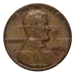 Монета 1 цент 1964 года D