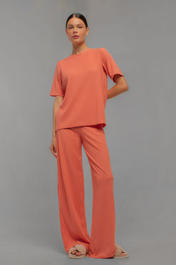 Арт 10401/1 Пижама с брюками 44-52 (5 шт) Цвет:лососевый
