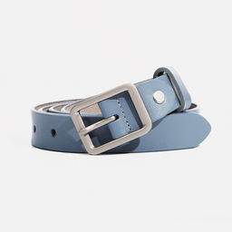 Ремень женский, ширина 2.2 см, винт, пряжка металл, цвет светло-голубой