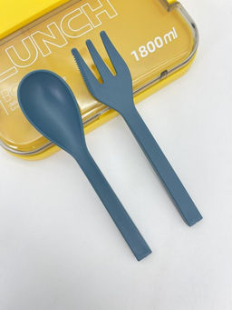 Ланчбокс "Sistem lunch", жёлтый, 2 яруса, 3 отделения (1800 мл)