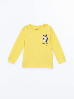 Bisiklet Yaka Uzun Kollu Bask?l? Erkek Bebek Pijama Tak?m? - Waikiki фото 2