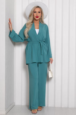 Костюм брючный Сингапур (полынь) К11-89/2 - Николь фото 2