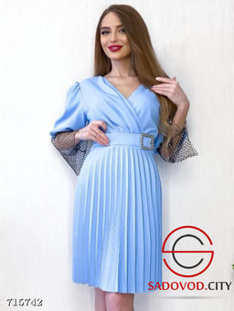 Платье женское плиссе мини - Bruno фото 3