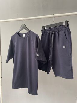 228 Костюм мужской с шортами, т.синий - Knitka wear фото 7