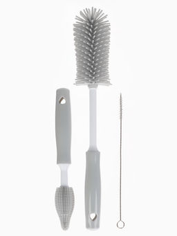 Набор ёршиков для бутылочек и сосок, 3 шт, цв. серый, в коробке, M&B