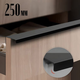 Цена за 2 шт. Ручка CAPPIO RT001BL, L=250 мм, м/о 192 мм, цвет черный