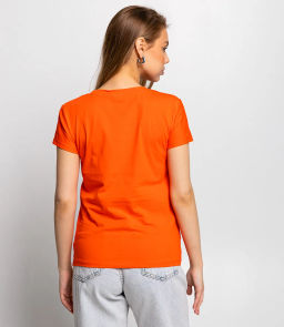 Футболка #ОКТ1665, оранжевый