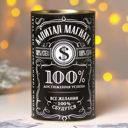 Копилка - банка новогодняя Капитал магната, XXL, 20?12.5 см