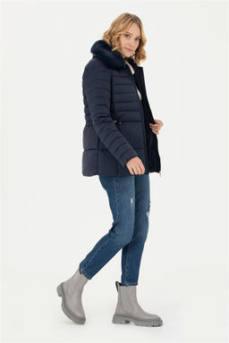 Женское темно-синее пальто Неожиданная скидка в корзине - U.s. polo assn фото 4