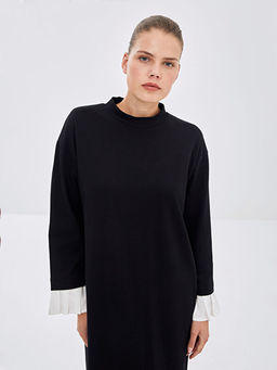 Bisiklet Yaka Elbise