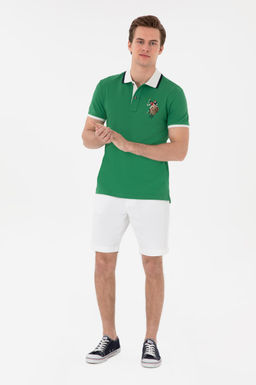 Erkek Slim Fit Polo Yaka Ye_il Basic Ti__rt Sepette S_rpriz _ndirim - U.s. polo assn фото 4