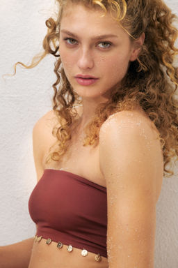 Top de bikini bandeau con relleno - H&m фото 2