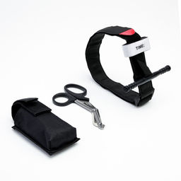 Набор спасательный: ножницы и турникет, в чехле, черный