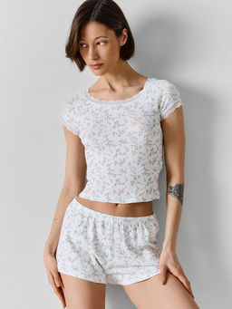 Комплект домашний женский белый укороченный - Mark formelle фото 4