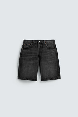 BERMUDA DENIM STRAIGHT FIT / Carb?n - Zara фото 8