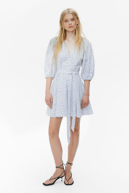 Vestido de algodon con cinturon de anudar - H&m фото 2