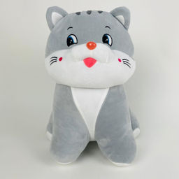 Мягкая игрушка Котенок сидячий красный носик 40 см - Storyland фото 3