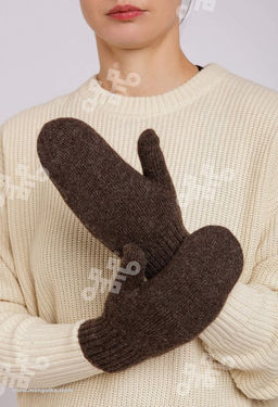 Шерстяные варежки (арт. 04183) - Mongolka фото 3