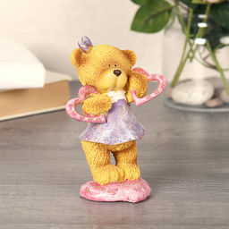 Фигурка Медвежонок с сердцем 11 см / 708-70 /уп 72/АКЦИЯ - Галеонтрейд фото 5