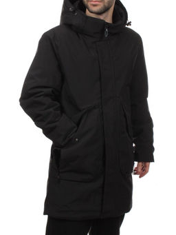 2180 BLACK Куртка мужская зимняя облегченная (130 гр. холлофайбер)