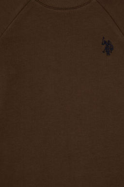 Erkek _ocuk Kahverengi Basic Sweatshirt Sepette S_rpriz _ndirim - U.s. polo assn фото 3