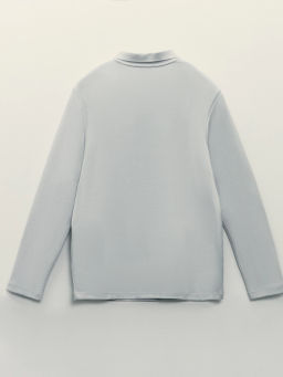 Лонгслив regular fit на молнии / Zarina фото 8