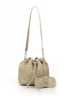 LACCOMA сумка СУ038-винтаж бежевый эко кожа хлопок