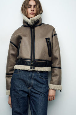 DOUBLE-FACED SHORT JACKET - Zara фото 15