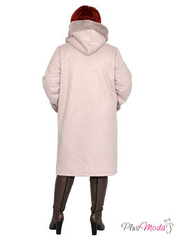 Жакет-дубленка Модель №1423 размеры 44-84 - Plusmoda фото 6