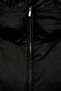 FEATHER AND DOWN GILET WITH TIES