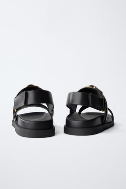 SANDALIA HEBILLAS / Negro - Zara фото 11