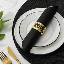 Кольцо для салфетки Тамоэ, 4,53 см, цвет золотой - Simaland фото 2