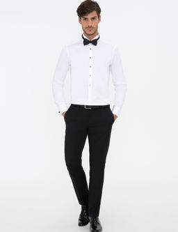 Beyaz Slim Fit Smokin G_mlek