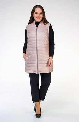 Удлиненный стеганый жилет на подкладке - Ckc collections фото 4