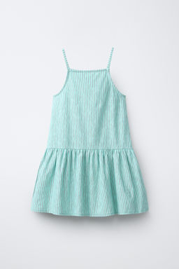 VESTIDO ESTAMPADO RAYAS / Chicle