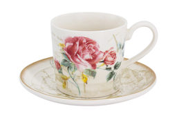 Чашка с блюдцем Розы Парижа, 0,22 л