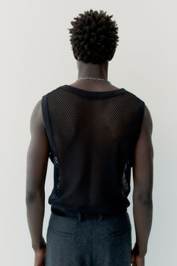 Camiseta sin mangas en malla - H&m фото 4