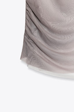 LAYERED TULLE T-SHIRT - Zara фото 5