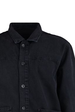 TRENDYOL MAN Siyah Regular Fit Denim Kot Ceket TMNAW23CE00011 - Trendyolmilla фото 7