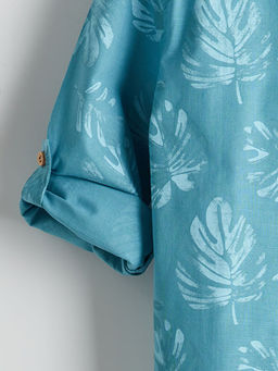 Hakim Yaka Bask?l? Erkek ?ocuk G?mlek