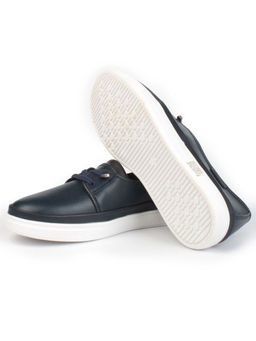 03-A5657-1 DK. BLUE Полуботинки женские (натуральная кожа)