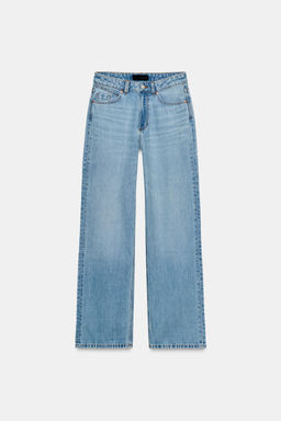 Z1975 REGULAR FIT HIGH-WAIST LONG LENGTH JEANS - Zara фото 19