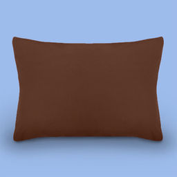 Наволочка сатин г/к (молния) - Коричневый 70х70