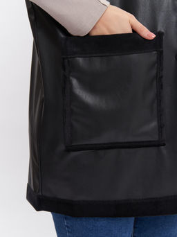 Жилет кожаный на меху GL05021BLK01 - Артесса фото 6